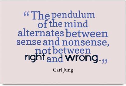 iMerch pendulum of the mind quotes by Carl Jung 3D Poster