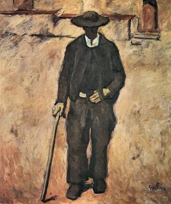 Blind by Albin Egger-Lienz Canvas Art