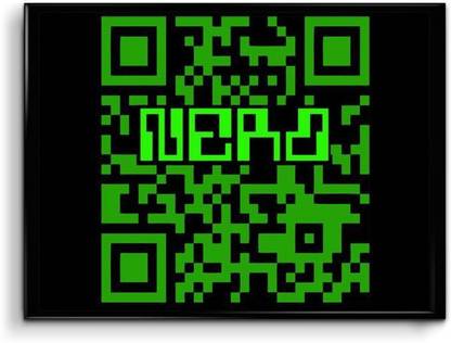 QR Code Nerd Paper Print