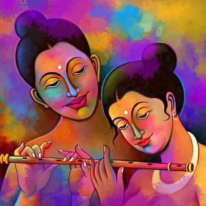 Radha Krishna Painting Canvas Art