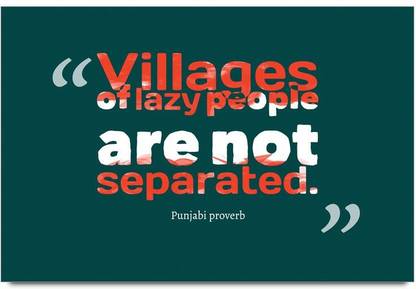 iMerch Of Lazy People Are Quotes By Punjabi Proverb Photographic Paper