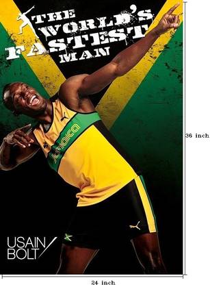 Usain Bolt Paper Print