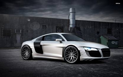 Athah Audi R8 side view Poster Paper Print