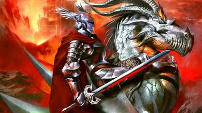 Dragonlance Dragon Fantasy Art Fantasy Art Poster HD Poster Art PNCAL22359PNCAL22359 Photographic Paper