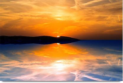 The Sunset Computer Graphics Paper Print