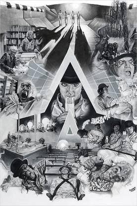 A Clockwork Orange - Collage Paper Print
