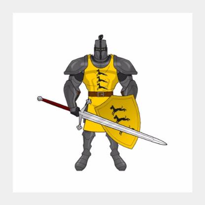 Ser Gregor Clegane the Mountain Square Art | Ehraz Anis Photographic Paper