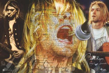 Kurt Cobain : Its Better to Burn out than to Fade Away Paper Print