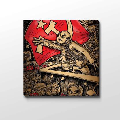 The Comrade Alien Stretched And Framed Canvas Art