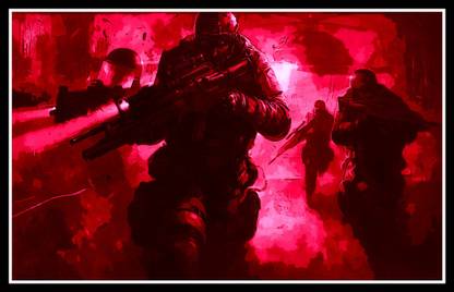 Shoping Inc Blackshot Special Forces Video Game Laminated Framed Artwork Fine Art Print