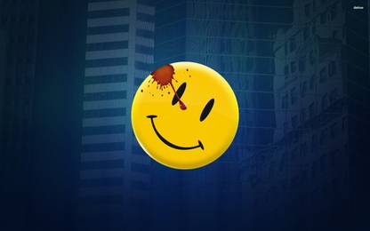 Athah Comedian's badge - Watchmen fine quality poster Paper Print