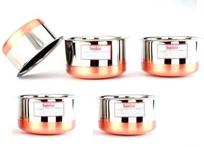 SUNLINE Round Copper Bottom Tope Tope Set 1.5 L capacity 0 cm diameter