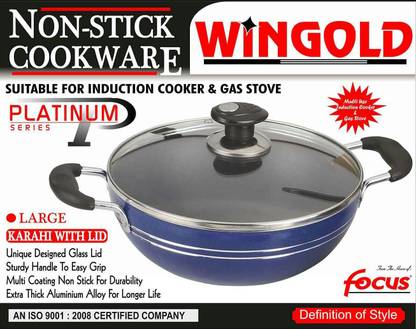 Wingold Kadhai 28 cm diameter 3.75 L capacity