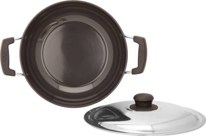 PEACOCK PEACOCK DEEP FRYING KADHAI 1.8 liter Kadhai 21 cm diameter 1.8 L capacity