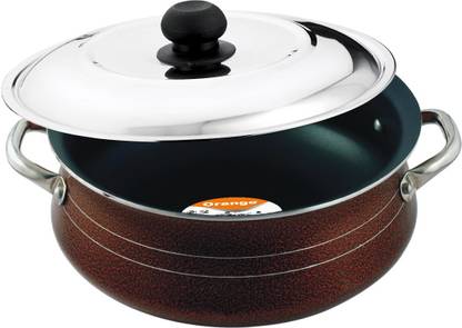 ORANGE Gravy Pot(10.5 Ltr) (4.0mm) Pot 24 cm diameter 11 L capacity with Lid