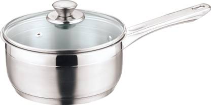 VINOD Friendly Two Tone Sauce Pan 18 cm diameter with Lid 2.3 L capacity