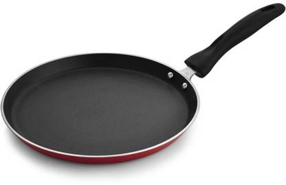 Black Diamond Non Stick Induction Bottom Flat Tawa 25 cm Red Tawa 25 cm diameter
