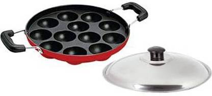 visalam 12 kuli paniyaram with Lid 1 L capacity 28 cm diameter