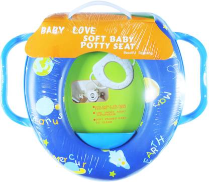 OLE BABY Soft Baby Universe Earth Prints With Side Handle Potty Seat