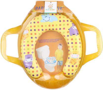 OLE BABY Jumbo Soft Cushion Polka Hippo Potty Trainer Seat Assorted Potty Seat
