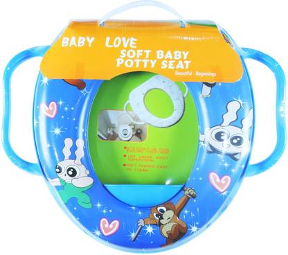 OLE BABY Soft Baby Stars Prints With Side Handle Potty Seat