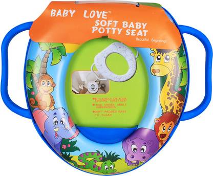 OLE BABY Lion and his Animal Friends Padded, Soft, and Durable,Full Cushion Assorted Trainer With Handle Potty Seat