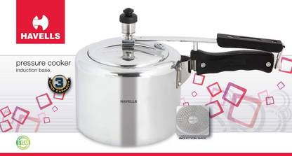 HAVELLS Havells 3Ltr Pressure cooker (induction base) 3 L Inner Lid Induction Bottom Pressure Cooker