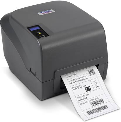 TSC P200 Desktop Thermal Transfer Bar Code Printer Single Function Monochrome Printer