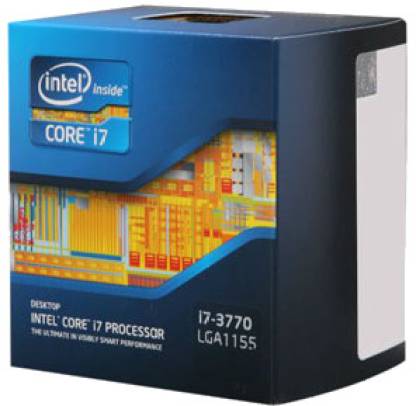 Intel Core i7 3770 3.4 GHz Upto 3.9 GHz LGA 1155 Socket 4 Cores 8 Threads 8 MB Smart Cache Desktop Processor