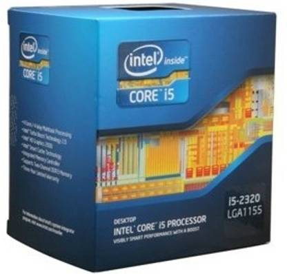 Intel Core i5-2320 3 GHz Upto 3.3 GHz LGA 1155 Socket 4 Cores 4 Threads 6 MB Smart Cache Desktop Processor