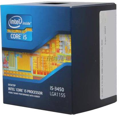 Intel Core i5 3450 3.1 GHz Upto 3.5 GHz LGA 1155 Socket 4 Cores 4 Threads 6 MB Smart Cache Desktop Processor