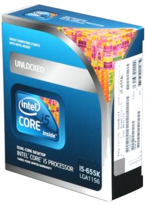 Intel Core i5-655K 3.2 GHz Upto 3.46 GHz LGA 1156 Socket 2 Cores 4 Threads 4 MB Smart Cache Processor