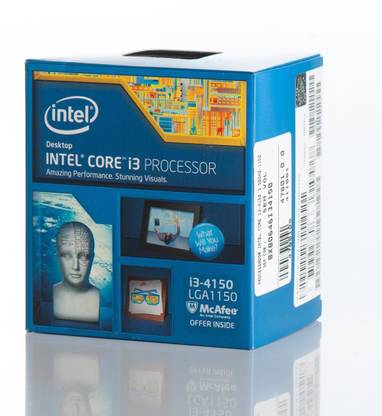 Intel i3-4150 3.5 GHz LGA 1150 Socket 2 Cores 4 Threads 3 MB Smart Cache Desktop Processor