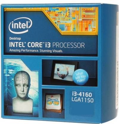 Intel Intel® Core™ i3-4160 3.6 GHz LGA 1150 Socket 2 Cores 4 Threads 3 MB Smart Cache Desktop Processor