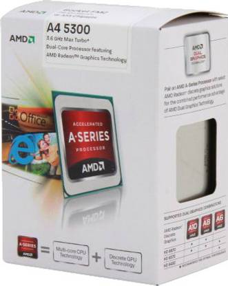 AMD A4-5300 3.4 GHz FM2 Socket 2 Cores 512 KB L2 Desktop Processor