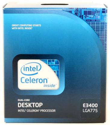 Intel Celeron E3400 2.6 GHz LGA 775 Socket 2 Cores 2 Threads 1 MB Smart Cache Desktop Processor