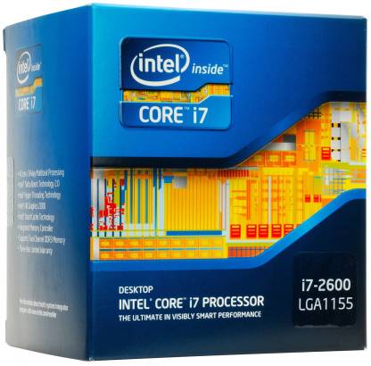 Intel Core i7-2600 3.4 GHz Upto 3.8 GHz LGA 1155 Socket 4 Cores 8 Threads 8 MB Smart Cache Desktop Processor