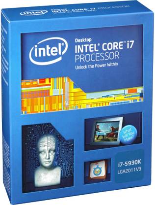 Intel i7 5930K 3.5 GHz Upto 3.7 GHz LGA 2011 Socket 6 Cores 12 Threads 15 MB Smart Cache Desktop Processor