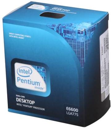 Intel Dual Core E6600 3.06 GHz LGA 775 Socket 2 Cores 2 Threads 2 MB Smart Cache Processor
