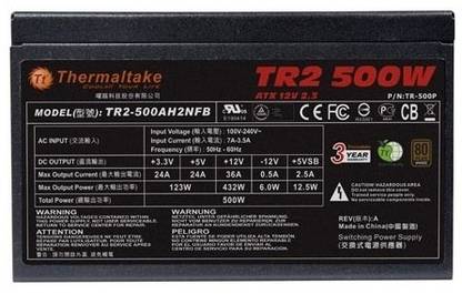 Thermaltake TR2 500W Bronze 500 Watts with 5 SATA Cables