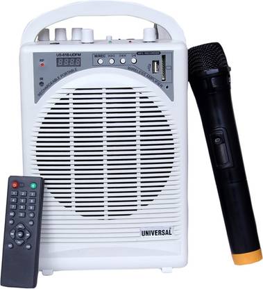 Universal Portable Rechargeable PA System with Live Recording Indoor, Outdoor PA System
