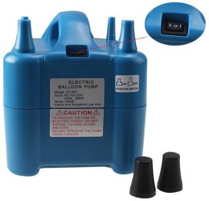 AGPTEK Two Nozzle Super High Power Electric Balloon Inflator Pump Balloon Pump