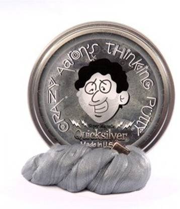 Crazy Aaron's Putty World Super Magnetic Quick Silver Silver Putty Toy
