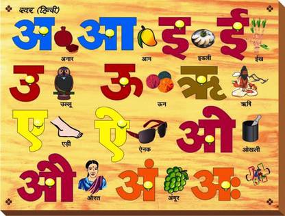 किंडर क्रिएटिव Swar Hindi Pictures with Knobs