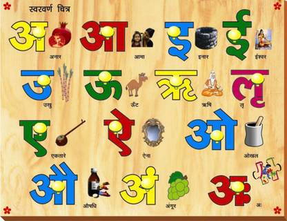 Kinder Creative Nepali Swarvarna Pictures with Knobs