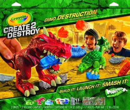 CRAYOLA Create 2 Destroy Dino Destruction Metropolitan Mayhem