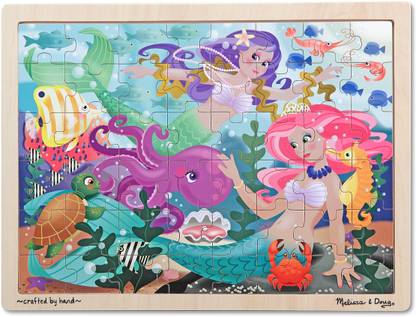 MELISSA & DOUG Mermaid Fantasea Wooden Jigsaw Puzzle