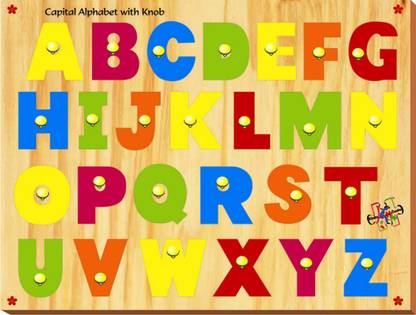 Kinder Creative Capital Alphabet with Knobs
