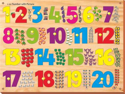 Kinder Creative Number with Picture with Knobs