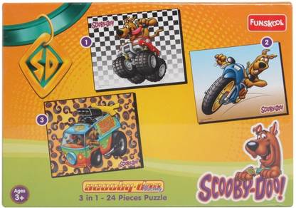 FUNSKOOL 3 in 1 Puzzle Racing - Scooby Doo